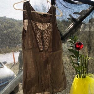 Olive green Eddie Bauer tank top